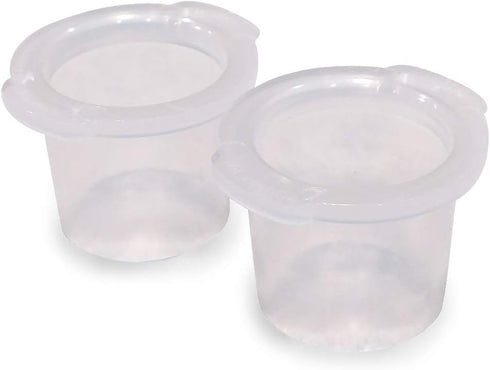 Pumpin' Pal 2026 X-Small Silicone Angled Breast Pump Flange Pair, Design with Suction Sealing Rings, Made in U.S.A.