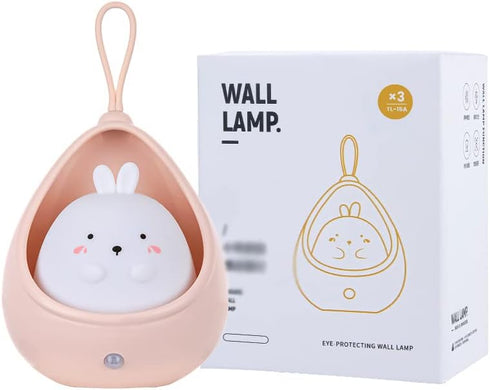 TriPro Cute Kitty Motion Sensor Night Light Wall Lamp,Rechargable,Bedroom Decoration for Kids Baby Toddler Teen Gift