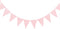 ZOOYOO 20 Feet Pink Glitter Pennant Banner, Paper Triangle Flags Bunting for Baby Birthday Party, 30pcs Flags