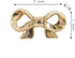 UniDes Pack of 2 Gold Brass Knobs, Decorative Bow Knobs for Dresser, Drawers, and Cabinet in Kids Bedroom