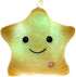 Creative Twinkle Glowing Stars Shape Plush Throw Pillow, LED Night Light Pillow Cushions Stuffed Toys Gifts for Kids,