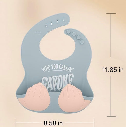 Teasin' Teethers Funny Silicone Baby Bib with Pocket