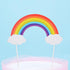 Flairs New York Happy Birthday Cake Toppers Party Props (Pack of 1, Rainbow and Clouds)