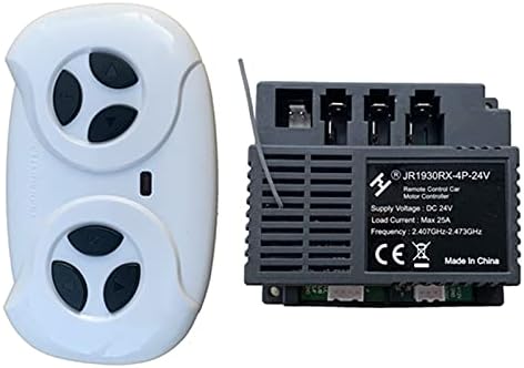 weelye 2.4G Bluetooth Remote Control and JR1930RX-4P-24V Receiver Kit for Kids Powered Ride On Car