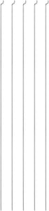 uxcell 1.5mm x 325mm Steel Z Pull/Push Rods Parts for RC Airplane Boat Replacement (Pack of 5)
