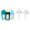 Boon Nursh Reusable Silicone Baby Bottles with Conversion Straw Sippy Cup Lids -