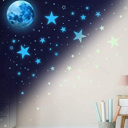 DESERT CAMEL Glow in The Dark Stars for Ceiling,Glow in The Dark Stars and Moon Wall Decals,Ceiling Stars Glow in The