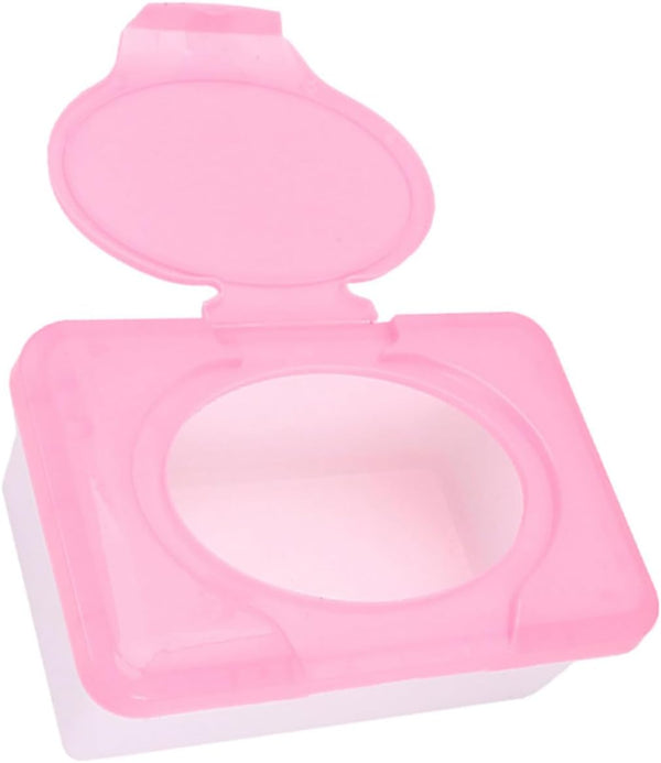 Hemobllo Reusable Wipe Dispenser Box Portable Wipe Holder for Travel Plastic Container