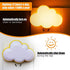 Mudder 2 Pack Night Light Plug into Wall, Soft LED Night Light for Nursery, Warm Sensor Plug-in, Cloud & Yellow