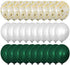 Jungle Safari Dinosaur Theme Party Supplies, 30pcs 12 Inch Green White Latex Balloons with Confetti