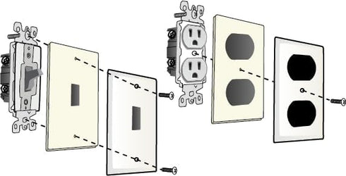 Electrical Outlet Safety Caps for Childproofing, Baby Cover Plugs and Draft Insulation Pack (16 Caps + 10 Gaskets)