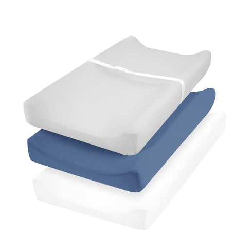 david's Kids 3 Pack Changing Pad Cover Set, Ultra Soft Breathable Cozy