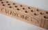 Koling 24 Cray DisPLAY Crayon Holder Display, Natural Finish
