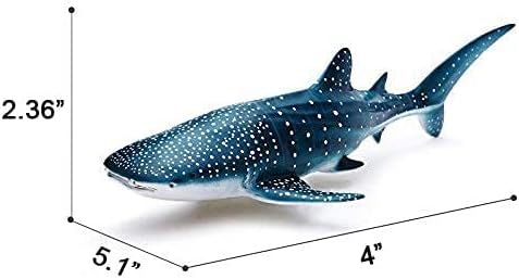 Gemini&Genius Sea Animal Whale Shark Action Figure, Soft Rubber Realistic Ocean Model Toy for Kids