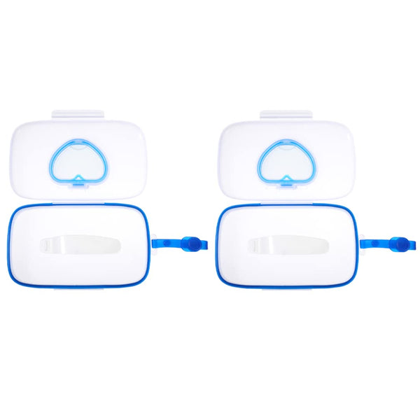 Healifty Portable Baby Wipes Dispenser with Belt Clip 2-Pack Lightweight Travel Wipe