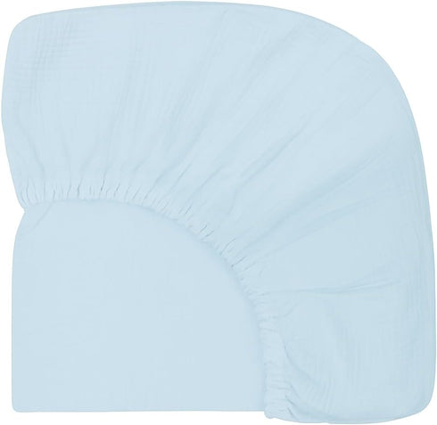 DREAMS OF HUGS Extra Soft Muslin Fitted Crib Sheets 100% Organic Cotton Baby Crib Sheets