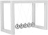 Newton's Cradle Balance Balls, Acrylic Shelf Science Physics Learning Desk Toys for Home and Office Decoration, White