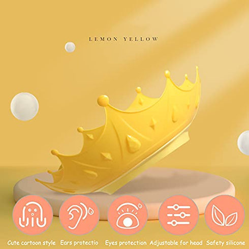 FUSACONY 0-9 Baby Shower Cap Shield, Shower Cap for Kids, Visor Hat for Eye and Ear Protection for Years Old Children