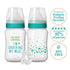 Evenflo Feeding Balance + Wide Neck Printed Bottles, 9oz 2pk with Pacifier