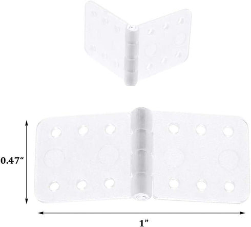 25Pcs Pinned Nylon Hinges for RC Airplane Plane Model Aircraft Parts KT Board Fixed Wing Model Plane Control Surface