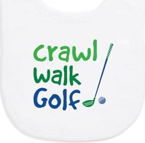 Soft Microfiber Golf-Themed Baby Bibs for Infants