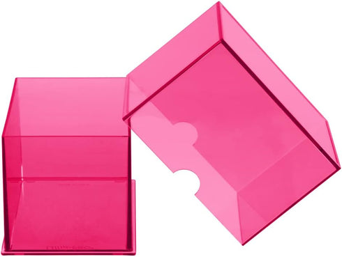 Ultra Pro Eclipse 2-Piece Deck Box: Hot Pink for Pokemon, MTG, Baseball, Basketball, Football Card Storage