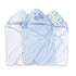 Spasilk Hooded Towel Set for Newborns, Blue Whale, Soft Terry Baby Towels, Pack of 3