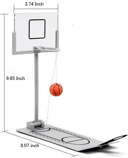 HLJgift Creative Funny Desktop Miniature Basketball Game Toy - Fun Sports Novelty Gift for Christmas Day