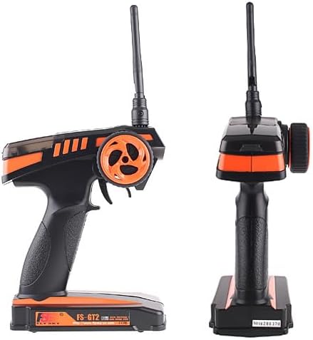 Flysky FS-GT2 FS-GR3E 2.4GHz 2 RC Transmitter with Receiver, Channel Digital Radio Controler and Receiver for RC Car