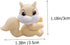 36pcs Squirrel Erasers for Kids, Mini Bulk Classroom Toys, Animal Plastic Decorate, Christmas Erasers for Toddler