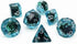 Ocean Moss DND Dice Set: Unique Aquamarine Resin Polyhedral Dice for D&D and Pathfinder