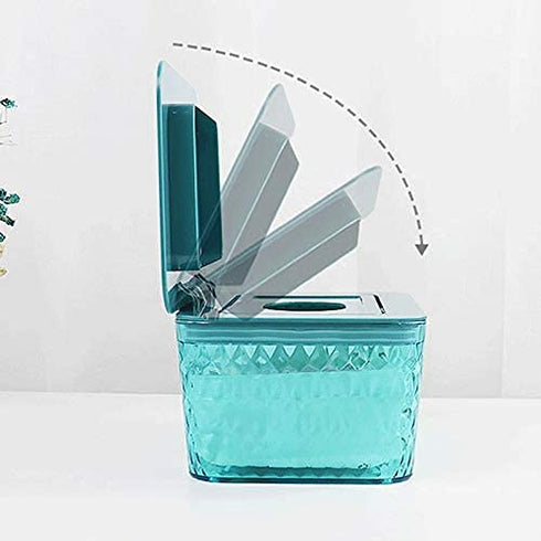 yuanxue Clear Wet Wipes Box, Wet Dry Tissue Box Cover Holder, Facial Tissue Storage Box Baby Wipes Fresh Dispenser