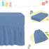 Stoffkontor (24 38) 10 Inch Mini Crib Ruffle Bed Skirt x with Drop Dust Ruffle for Baby Boys or Girls Nursery Crib