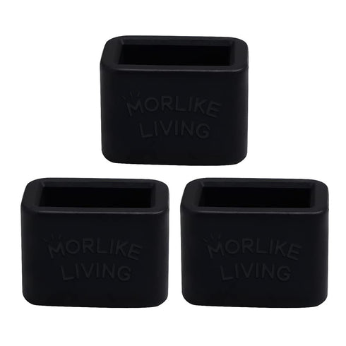 Morlike Silicone Buckle Holder Booster - Black, 3 Pack