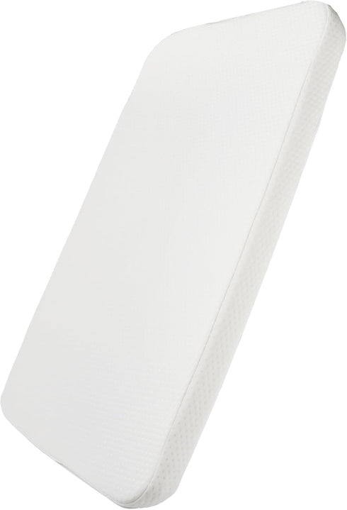 Mecc ecoh Baby Bassinet Mattress, 100% Breathable Cover, Water-Resistant Lining, Rectangle 32"x20"x2"
