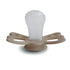 6-18 FRIGG Butterfly Anatomical SilkySoft Silicone Baby Pacifier | Made in Denmark | BPA-Free (Silky Satin/Cream