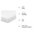 Everyday Kids Fitted Crib Sheet, 100% Soft Breathable Microfiber, White, Fits Standard Crib Mattress 28in x 52in