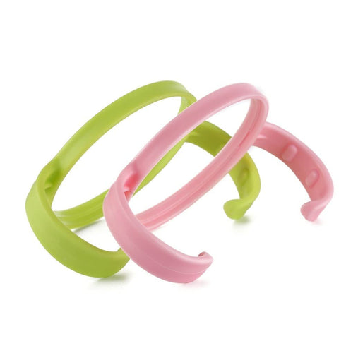 Bottle Handles Grips Compatible for Comotomo Feeding Baby Bottles (Set of 4, 2 Pink + 2 Green)