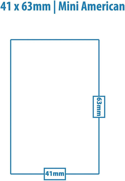 (50ct) 41mm 63mm Ultra PRO - Mini American Board Game Sleeves for x Cards - Card Sleeves for Board Games and Trading