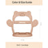 Baby Wrist Silicone Teether Soothing Pacifier for Infants 3+ Months - Pack of 1 Made in Korea Anti-Dropping (Bear-Cozy