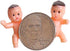 CCINEE 60 Pieces 1 Inch Mini Plastic Babies for Baby Shower Games, Bulk Tiny King Cake Babies Figurines for Party
