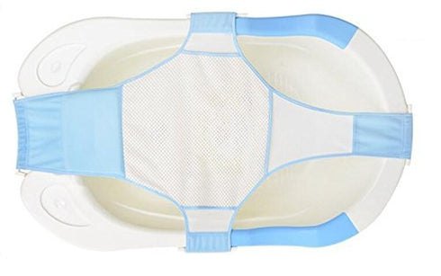 Topwon Baby Bath Seat, Non-Slip Newborn Bathtub Seat, Adjustable Versatile for Baby Safety, Blue (A)