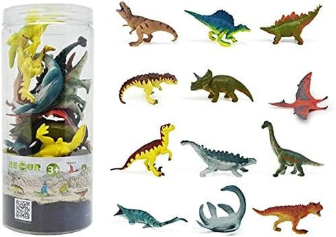 12PCS ASSORTED PREHISTORIC ANIMALS PLAYSET, Ages 3+