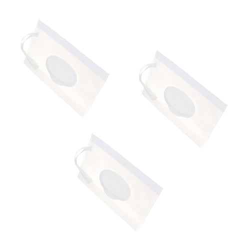 Galepromot 3 Pcs White Baby Wipe Case Travel Holder Keeps Wipes Moist Set
