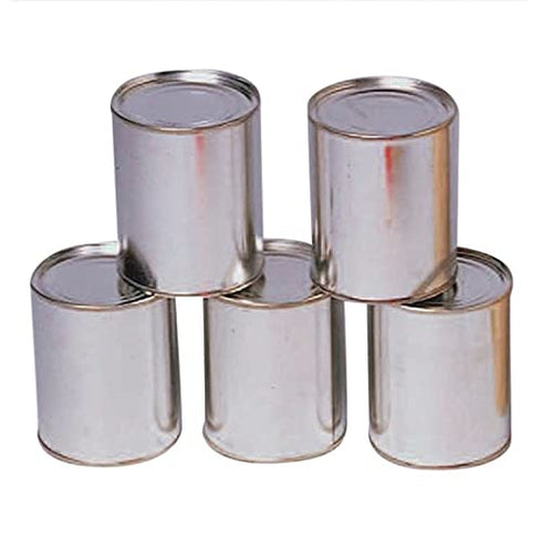 U.S. Toy Metal Carnival Cans, Silver (GS93)