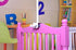 RuiHome Baby Crib Bed Canopy Dome Mosquito Netting with Clip-on Stand, Pink