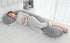 AngQi L-Shaped Body Pregnancy Pillow - Gray Jersey Cover