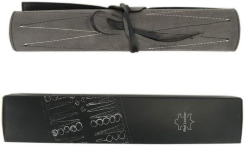 Travel Backgammon Set - Classic Leather Board Game for Adults and Kids, Portable Gift Package