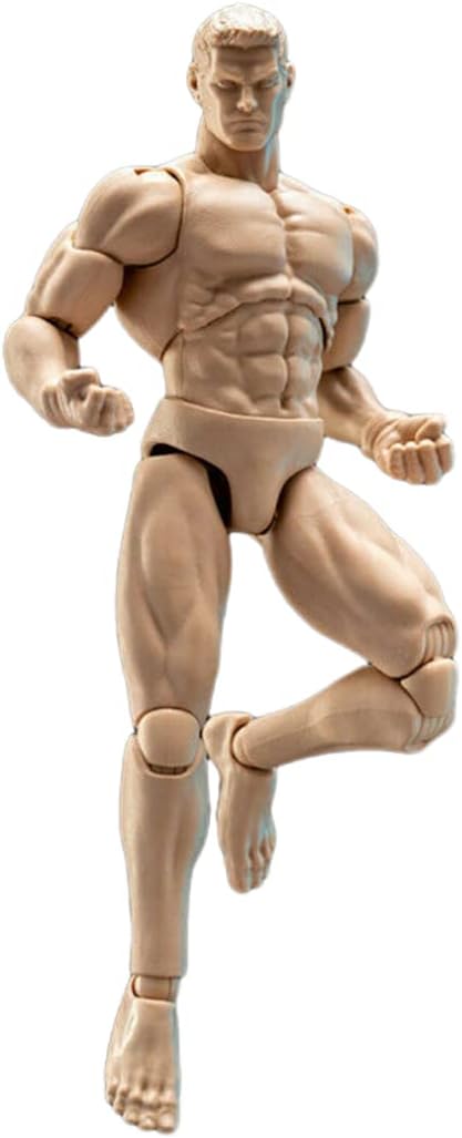 1/12 Scale Male Action Figure,6inch Male Flexible Muscular Strong Miniature Figure Body