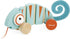 Janod - Tropik Pull-Along Chameleon, Wooden Early-Learning Toy, Educational Walking and Balancing Toy